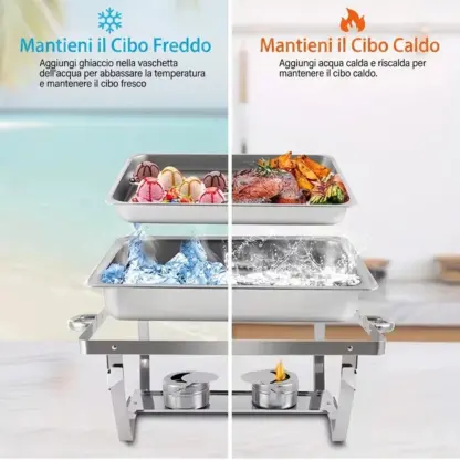 BuffetPro™ scaldavivande a due scomparti