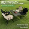 ComfyCamper™ sedia da campeggio pieghevole imbottita