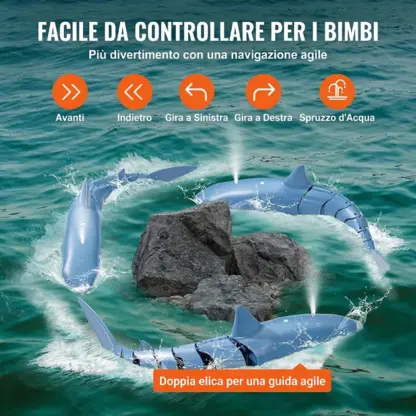 JawHunter™ giocattolo grande squalo bianco telecomandato