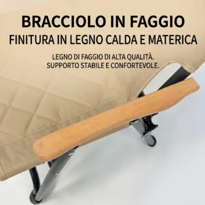 ComfyCamper™ sedia da campeggio pieghevole imbottita