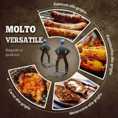 GrillBoyz™ divertenti portasalsicce da barbecue – confezione da 3