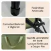 ComfyCamper™ sedia da campeggio pieghevole imbottita