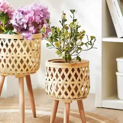 RattanBloom™ vasi da terra in rattan da pavimento