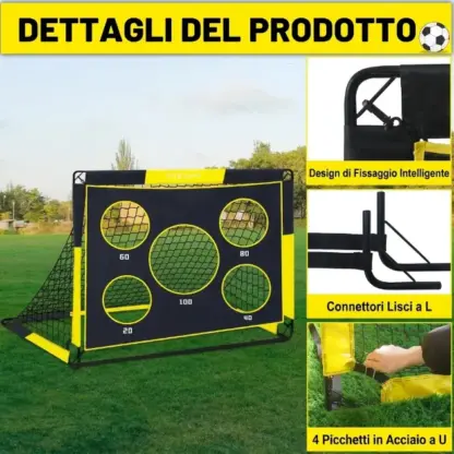 Tiro a rete SoccerShot™ per bambini con bersaglio