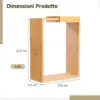 ClearGrain™ barattolo contenitore in acrilico e legno (3 pz)-middle