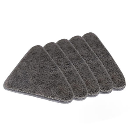 3 Panni In Microfibra Per Mocio Piatto, 33x12,4 Cm, Lavabili E Riutilizzabili, Bianco E Grigio, Assorbenti E Compatibili Con Varie Marche