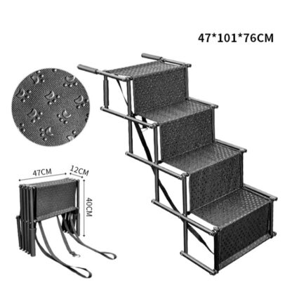 StairPup™ rampa per animali domestici pieghevole a 4 gradini-middle
