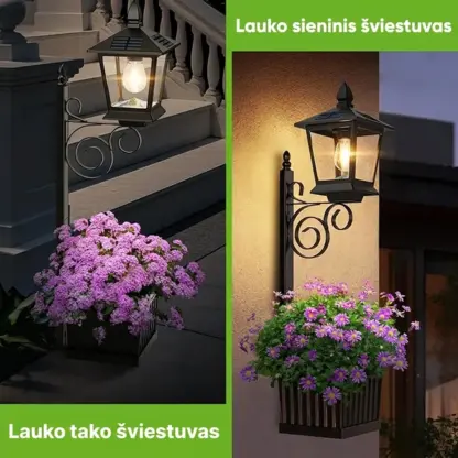 BloomLamp™ gėlių vazonas su saulės lempa