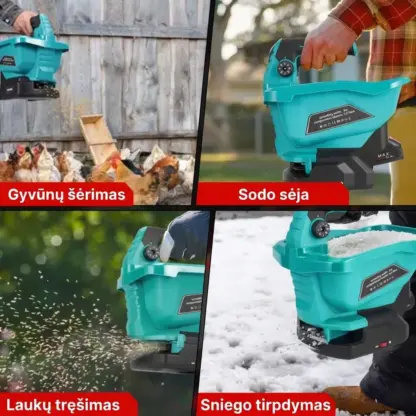 SpreadFlow™ belaidis sėklų ir druskos barstytuvas