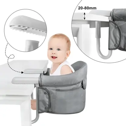 ClipMunch™ klijuojama kūdikių valgymo kėdutė su padėklu