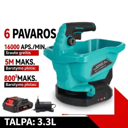 SpreadFlow™ belaidis sėklų ir druskos barstytuvas