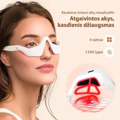 EyeGlow™ šviesos terapijos akių priežiūros akiniai