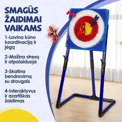 AimStrike™ vaikų kirvukų ir šurikenų mėtymo žaidimas