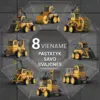 MagnaFleet™ 8 in 1 magnetinių plytelių konstravimo rinkinys