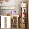 SpinTower™ daugiaaukštė medinė sukamoji lentyna