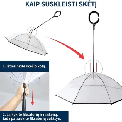 PawBrella™ reguliuojama šunų pavadžio skėtis