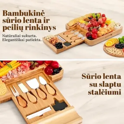 Plattera™ Mėsos ir sūrių lentos rinkinys