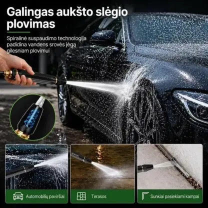 HydroMax™ universalus aukšto slėgio antgalis (rinkinys)