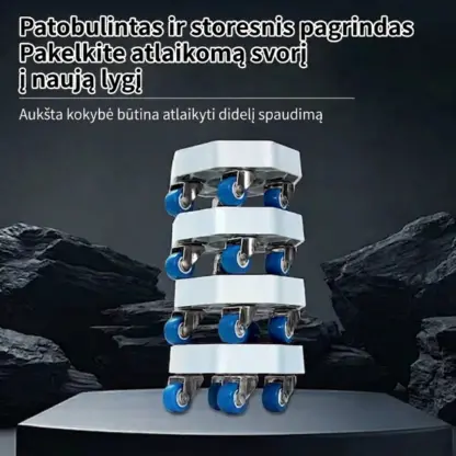 FurnyFlex™ baldų transportavimo ratukų rinkinys