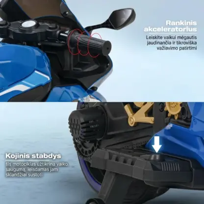 KiddoRider™ elektrinis vaikiškas triračius