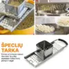 SpaetzlePro™ nerūdijančio plieno špecelių spaudiklis