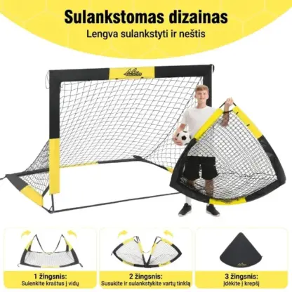 SoccerShot™ vaikiški futbolo vartai su taikiniu