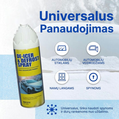 IceDeFro™ ledo tirpiklis ir atitirpinimo purškiklis (450 ml)