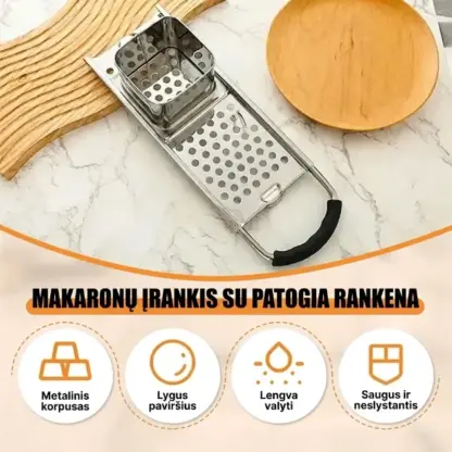 SpaetzlePro™ nerūdijančio plieno špecelių spaudiklis