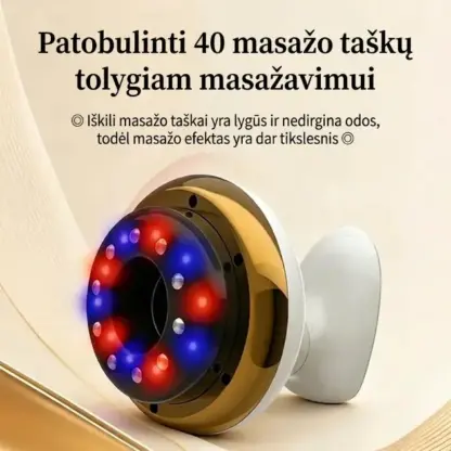 CelluSculpt™ priešceliulitinis šildomasis masažuoklis odos stangrinimui