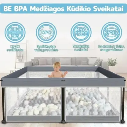 NestPlay™ sulankstomas vaikų maniežas (127 x 127 cm)