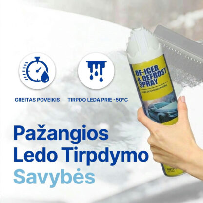 IceDeFro™ ledo tirpiklis ir atitirpinimo purškiklis (450 ml)
