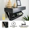 FloatShelf™ sieninė lentyna su slaptu skyriumi (53 x 17,5 x 5 cm)