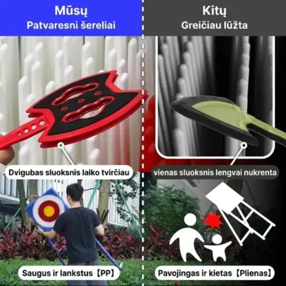 AimStrike™ vaikų kirvukų ir šurikenų mėtymo žaidimas