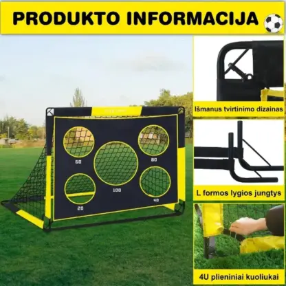 SoccerShot™ vaikiški futbolo vartai su taikiniu