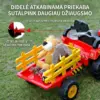 FarmRider™ vaikiškas elektrinis traktorius su priekaba