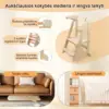 BabyTower™ medinė reguliuojama mokymosi bokštas-middle