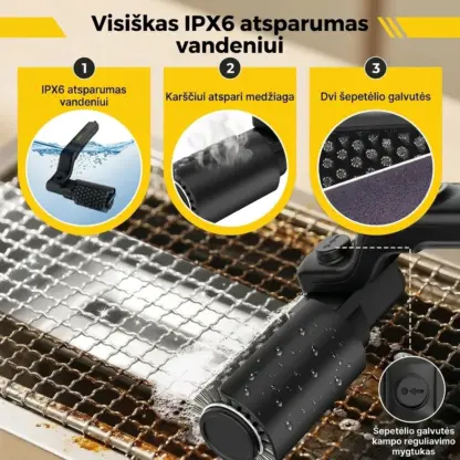 CharBlaze™ elektrinis grilio valymo šepetys-middle