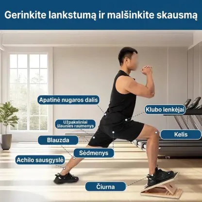 AnkleForge™ reguliuojama įstriža treniruočių lenta-middle