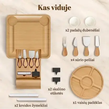 Plattera™ Mėsos ir sūrių lentos rinkinys-middle