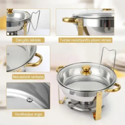 DineLux™ maisto pašildymo indas 4,5L-middle