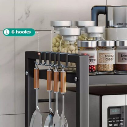 MagicRackPro™ 3 pakopų ištraukiamas mikrobangų krosnelės stovas-middle