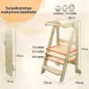 BabyTower™ medinė reguliuojama mokymosi bokštas-middle