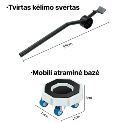 FurnyFlex™ baldų transportavimo ratukų rinkinys-middle