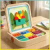GeoMag™ ģeometrisks magnētisks koka puzles komplekts