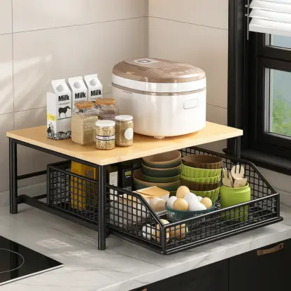 WoodyDraw™ galda organizators ar atvilktni