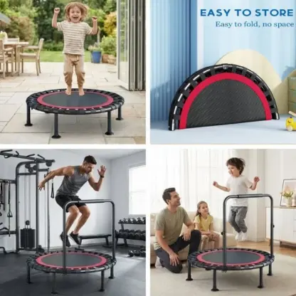 BouncePro™ salokāms batuts ar regulējamu rokturi