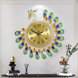 Sienas pulkstenis Peacock
