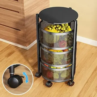 RotatoRack™ 3 līmeņu ratiņu organizators