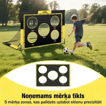 SoccerShot™ bērnu futbola vārti ar mērķi