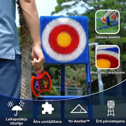 AimStrike™ bērnu cirvju un šurikenu mešanas spēle